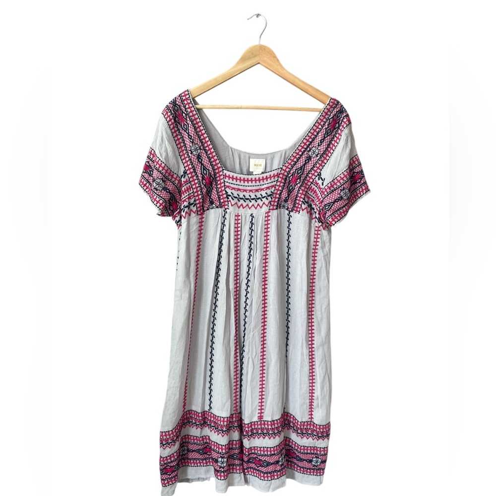 NWT Anthropologie Maeve Ruidoso Embroidered Mini Dress